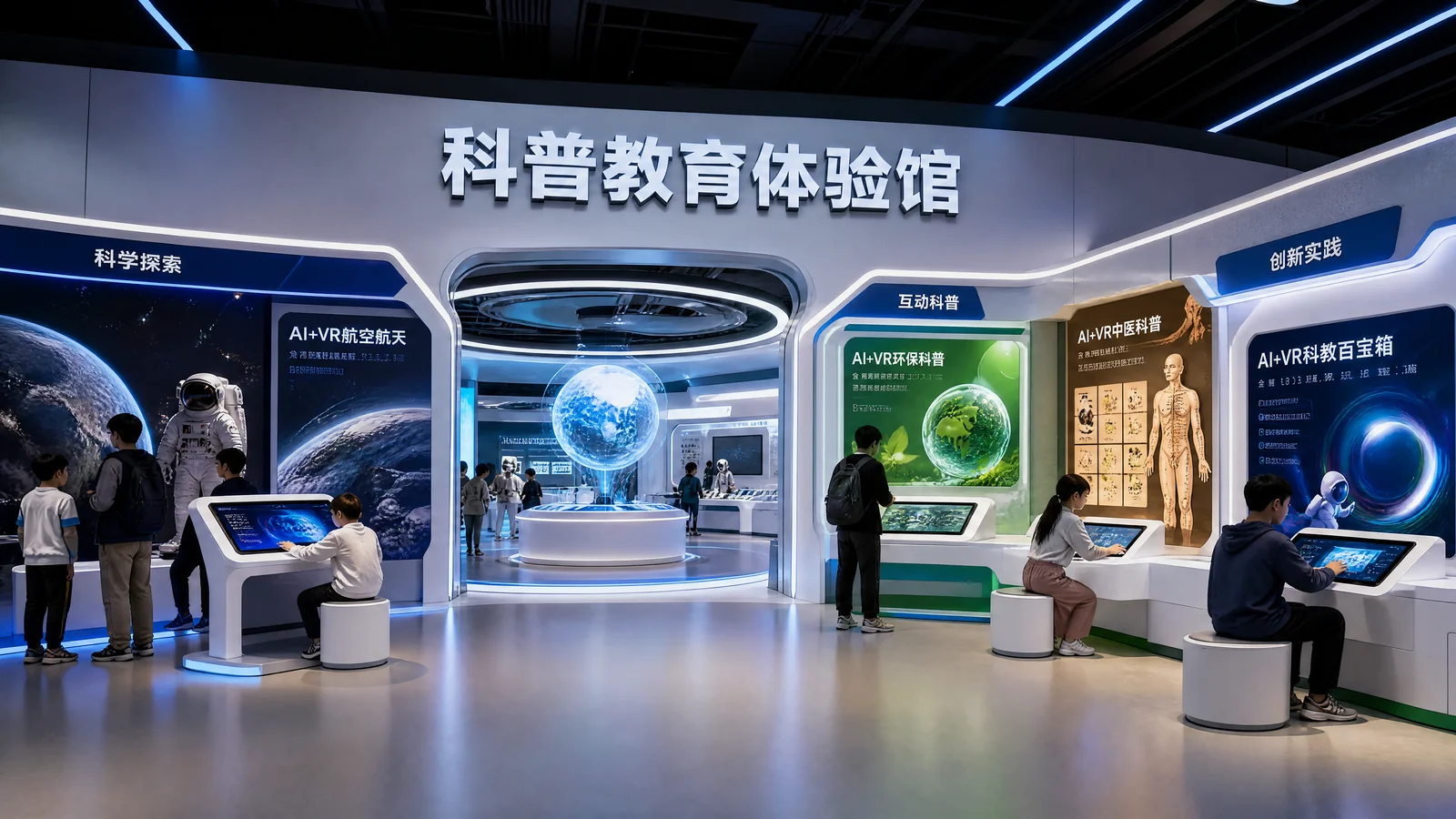 科普教育体验馆整体解决方案展示图